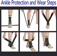 Protection sportive, manchon de compression réglable pour la cheville, attelle de cheville pour hommes et femmes