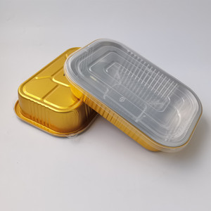 Contenitori in <span class=keywords><strong>Alluminio</strong></span> Monouso Rettangolari Argento da 1050ML Resistenti alle Alte Temperature per Bistecche di Agnello e Barbecue all'Aperto - Product Image 4