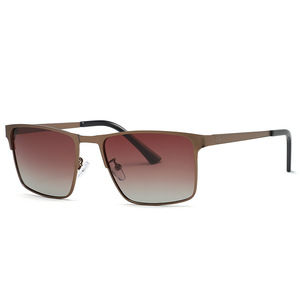 SPOEN Lunettes de soleil polarisées rectangulaires en métal UV400 pour hommes, protection solaire pour la pêche en plein air - Product Image 3