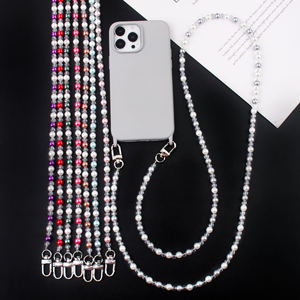 Perles en plastique acrylique nacré ABS brillantes, cordon anti-perte pour smartphone, sangle d'épaule anime, couleur personnalisable, étui pour <span class=keywords><strong>téléphone</strong></span> portable - Product Image 2