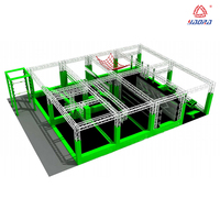 Adventure Park Entrenamiento Equipo de ejercicio Aleación de aluminio Truss Interior American Ninja Warrior Obstáculo Niños Adultos