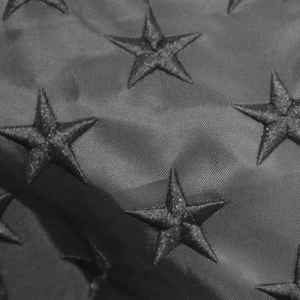 2FT Black American Barrel <b>Flag</b> with Embroidered Star Brightly Colored Brass Grommets Digital Printed Graphics Banner Decor - Product Image 5