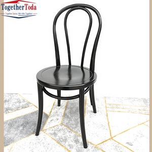 Chaise de salle à manger rétro avec dossier en rotin massif en bois de style américain moderne pour la maison, les restaurants, les hôtels, le salon, la lumière de luxe, les banquets en plein air - Product Image 2