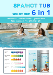Bandelettes de <span class=keywords><strong>test</strong></span> d'eau neutres pour piscine et <span class=keywords><strong>spa</strong></span>, 6 paramètres, pour le <span class=keywords><strong>test</strong></span> du chlore, du pH et de la dureté - Product Image 5