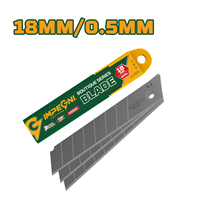 Lame de couteau utilitaire IMPEGNI 18 mm 0,5 mm en acier SK5, lame de rechange pour coupe-boîte, coupe-papier