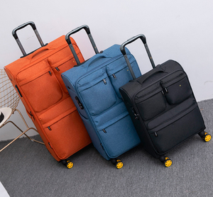 <span class=keywords><strong>Valise</strong></span> <span class=keywords><strong>en</strong></span> tissu à roulettes pivotantes de 20 pouces avec serrure TSA pour les voyages d'affaires - Product Image 1