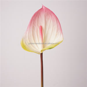 بيع بالجملة نباتات أنثوريوم اصطناعية واحدة ثلاثية الأبعاد طباعة حقيقية أنثوريوم لترتيب الزهور ديكور المنزل الزفاف - Product Image 5