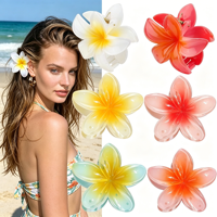 Pinces à cheveux fleur d'hibiscus hawaïen très tendance, accessoires de coiffure mode, plusieurs couleurs, outils de coiffage pour femmes
