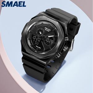 นาฬิกาข้อมือผู้หญิง SMAEL 8102 รุ่นโพลีคาร์บอเนต แอนะล็อก-ดิจิตอล กันน้ำ เรืองแสง นาฬิกาคู่รัก นาฬิกานักเรียน - Product Image 3