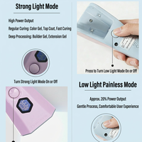 Lampu Pengering Kuku Genggam BabyGenia 4.0 Tanpa Kabel UV/LED 6.7W 3400mAh Baterai Pengisian Cepat Sensor Mode Getaran Daya Tinggi/Rendah