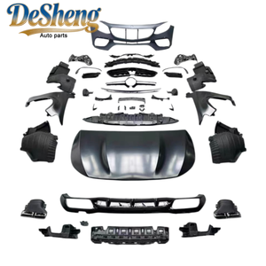 Passez au pack haut de gamme, pour <span class=keywords><strong>Mercedes</strong></span>-Benz E200, E260, E300, conversion en kit carrosserie large E63, pare-chocs, calandre, capot, ailes, phares - Product Image 2