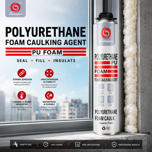 <span class=keywords><strong>Mousse</strong></span> <span class=keywords><strong>isolante</strong></span> en polyuréthane PU à faible expansion, <span class=keywords><strong>mousse</strong></span> de pulvérisation imperméable <span class=keywords><strong>pour</strong></span> l'installation de fenêtres, utilisation en construction - Product Image 6
