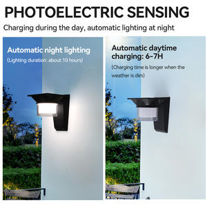 Lámpara de Pared <span class=keywords><strong>LED</strong></span> Dingdian con Energía <span class=keywords><strong>Solar</strong></span> para Jardín, Control Remoto, Decorativa, Impermeable para Exteriores - Product Image 5