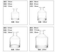 Flacon de parfum, flacon en verre pour parfum, diffuseur de parfum, mini diffuseur, flacon en verre