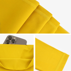 Pantalon de yoga et de sport taille haute en nylon et élasthanne avec logo personnalisé 2026 pour entraînement et fitness - Product Image 3