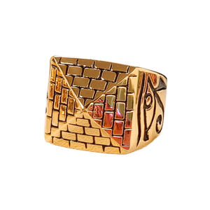 Bagues pour hommes en acier inoxydable plaqué or 18 carats, style punk, tête <span class=keywords><strong>de</strong></span> lion, tête <span class=keywords><strong>de</strong></span> loup, fabrication sur mesure en Chine, vente en gros à bas prix - Product Image 5