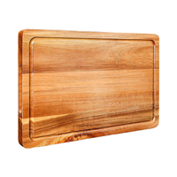 Planche à découper en bois d'acacia massif en gros, bloc à découper pour la cuisine, pour fruits et légumes