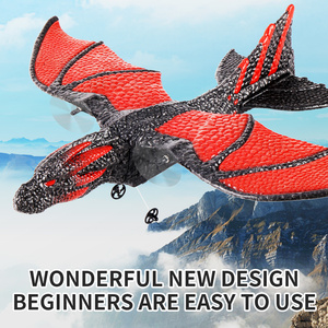 Avion télécommandé FPV 3 canaux Z60, dinosaure, dragon de feu, pterosaure, modèle d'avion à voilure fixe RC, mousse EPP, batteries, chargeur - Product Image 6