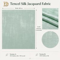 Tissu jacquard en mélange de soie de luxe, antistatique, toucher doux, linge de lit d'hôtel, logo personnalisé