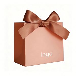Factory Direct Customizable Blush Pink Paper Gift <b>Bag</b> With Handles & Flap Closure Elegant Ideal for Retail & Gift Packaging - Product Image 1