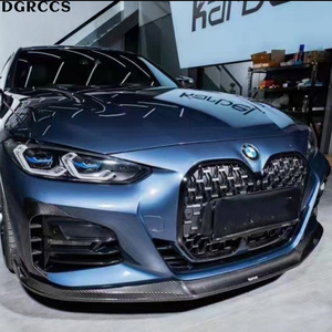 Pour BMW Série 4 G22 G23 2020-2024 : Kit d'accessoires de pare-chocs avant sport en fibre de carbone style Kabul avec installation facile - Product Image 6