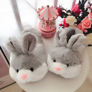 Toptan özel kadın sevimli hayvan <span class=keywords><strong>Bunny</strong></span> terlik komik ev ayakkabıları tavşan peluş terlik paskalya şükran yılbaşı hediyeleri - Product Image 3