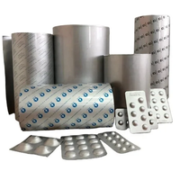 Film en aluminium enduit PVC PET PE PP pour emballage blister PTP à usage pharmaceutique