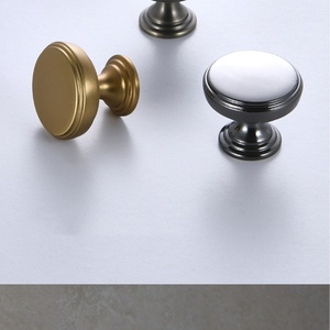 Modern Minimalist Zinc Alloy Round <b>Pull</b> Handle for Kitchen Cabinet Dresser <b>Drawer</b> Bedroom Bathroom-Durable & Easy Installation - Product Image 3