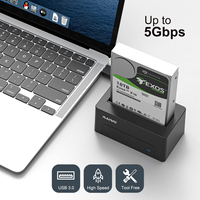 Base de Conexión para Disco Duro MAIWO K308SAS de 2.5\" y 3.5\" SFF-8482 USB3.0 Mini SAS, Carcasa para SSD USB 3.2 Gen1 de 5 Gbps