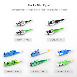 LC UPC <span class=keywords><strong>OM3</strong></span>-150/<span class=keywords><strong>OM3</strong></span>-<span class=keywords><strong>300</strong></span>/OM4 MM Multimodo, Pigtail de Fibra Óptica de 1.5 Metros, 50/125 FTTH, 0.9mm Simplex, Comunicaciones Ópticas FTTH - Product Image 6
