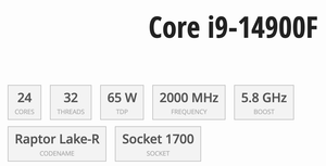 I9 I7 I3 14600KF 14700KF 14900KF DDR5 CPU สำหรับเดสก์ท็อป/เวิร์กสเตชัน-LGA 1700/Socket 1851 - Product Image 5