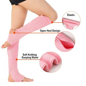Calentadores <span class=keywords><strong>de</strong></span> Piernas Largos para Mujer, 24 Pulgadas, por Encima <span class=keywords><strong>de</strong></span> la Rodilla, Tejidos Acanalados, con Estribo, para Yoga, Fiesta <span class=keywords><strong>de</strong></span> los 80, Baile, Ballet - Product Image 2