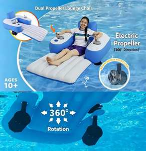 Silla Flotante Inflable Motorizada con Doble Hélice, Juguete Acuático para Adultos - Product Image 4