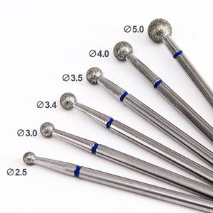 指甲油钻石旋转毛刺5.0/4.0/3.5/3.4/3.0/2.5圆形钻石指甲修指甲修脚套装抛光机 - Product Image 1