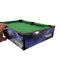 Mesa de Juego de Billar Mini con Luces LED para Interiores, Familia, Oficina y Juegos de Fiesta