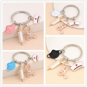 <b>Nurse's</b> Day Keychains Injection Stethophone <b>Nurse</b> Doctor Mask Keychain - Product Image 2
