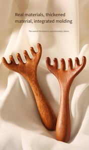 Sisir Meridian Enam Cakar untuk Pijat Tubuh, Terapi Kesehatan, Alat Pemijat, Terapi Gua Sha untuk Membuka Blokasi Limfatik dan Kepala - Product Image 6