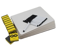 Tableau blanc Portable Non magnétique effaçable à sec, Mini tableau blanc effaçable à sec, petits tableaux d'apprentissage pour enfants pour l'école