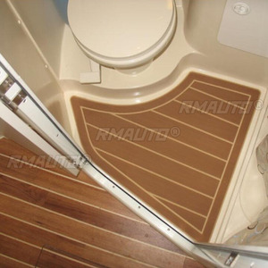 Tapis de sol auto-adhésif en mousse EVA pour bateau, imitation teck, 2400x900x6mm, pour bateaux, yachts, camping-cars, antidérapant - Product Image 5