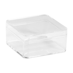 Boîte de présentation blindée de 6 cm d'épaisseur pour accessoires de stand, boîte de rangement pour perles, boîte de collection carrée en plastique haute transparence - Product Image 1