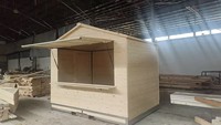 Kiosque pliable à montage rapide, imperméable, en bois, pour marché, événement, festival, Noël, avec structure métallique