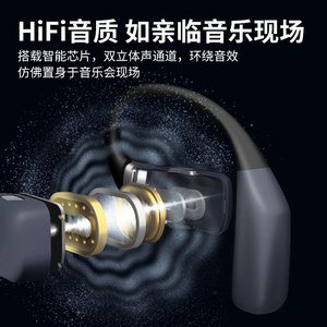 MoreinTech Open Back Bluetooth Earphones 5.0 Air Conduction Sports Running With Charging Case - Product Image 3