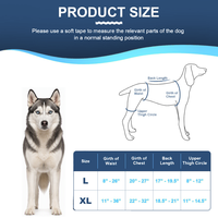 Genouillère pour chien à large bande de maintien sans SBR, avec doublure douce, pour luxation de la rotule, jambe arrière, post-opératoire, manchon articulaire pour animaux de compagnie, vente en gros