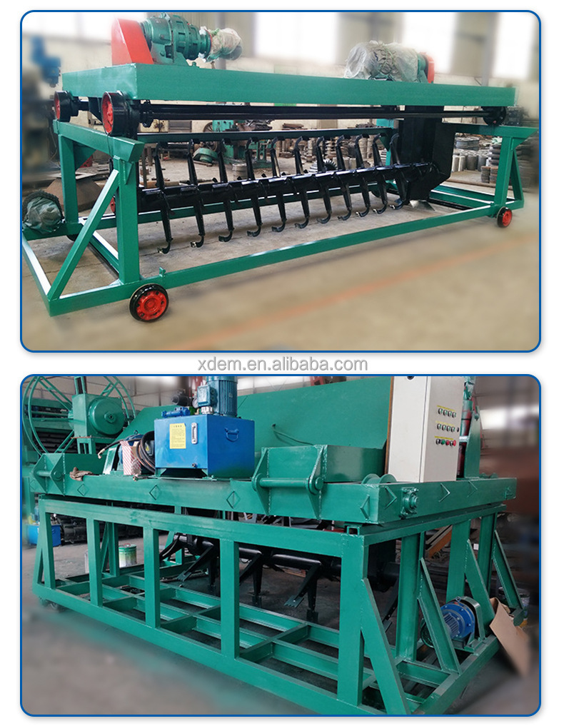 Compost Organic Fertilizer Groove Type Equipment Turning Making Machine Cow Dung Fermentation
