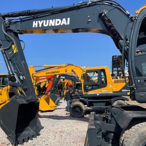 Excavadora Usada HYUNDAI 210W-9 de Corea, Excavadora de Ruedas Usada de 21 Toneladas 210W-7 215 225 220, Excavadora Usada Hyundai 210W en Venta - Product Image 3