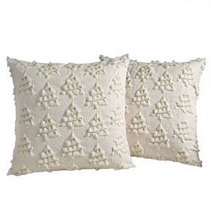 Coussin de sol décoratif pour la maison, en velours, couleur unie, coussin de chaise carré, motif floral vintage, housse de coussin portable, ZF Global Export - Product Image 3