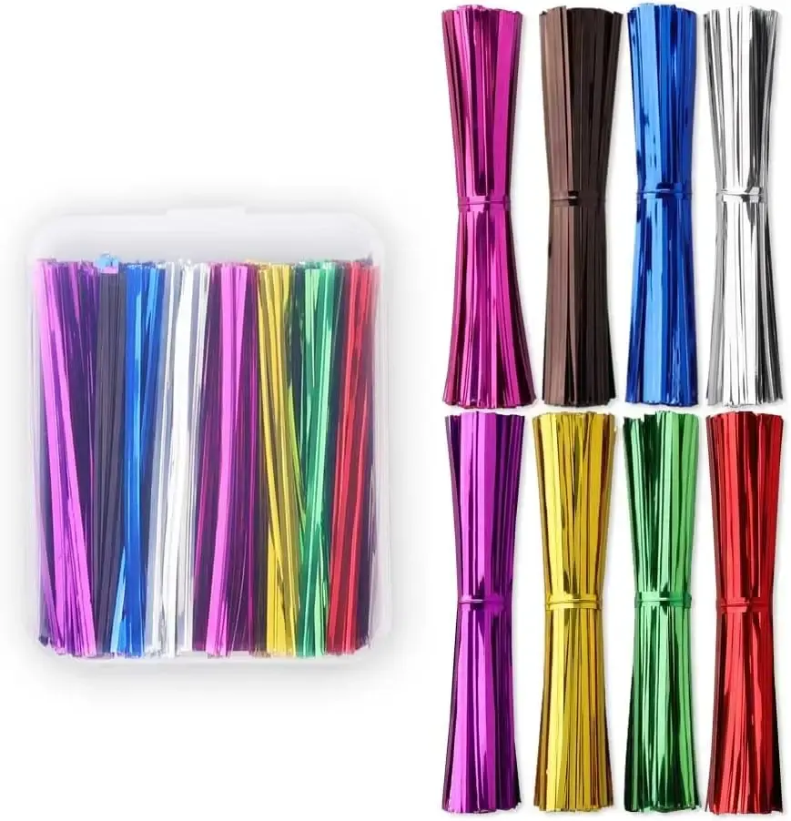 New Design Multifuncional Twist Ties Colorido Twist Tie Roll Bread Bags Reutilizável Plastic Twist Tie Para Embalagem E Decoração