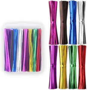 New Design Multifuncional Twist Ties Colorido Twist Tie Roll Bread Bags Reutilizável Plastic Twist Tie Para Embalagem E Decoração