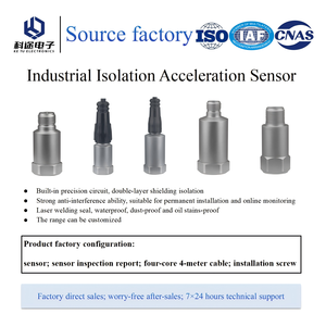 Công nghiệp bị cô lập áp điện cảm biến gia tốc Transmitter Transducer cho rung sốc đo lường trong EMI môi trường - Product Image 4
