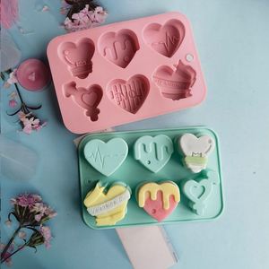 Chocolate Cake Baking Tools Candle Soap Love Heart Silicone Silicon Mold Valentine Day Decoration <b>Gift</b> 2023 - Product Image 4